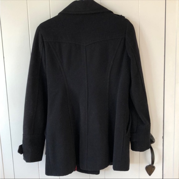 Forever 21 black peacoat - Picture 3 of 6
